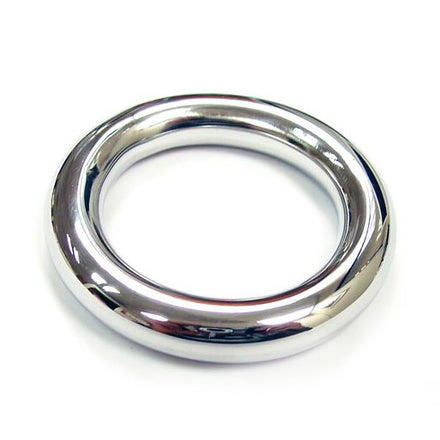 40mm Stainless Steel Round Cock Ring in Rouge