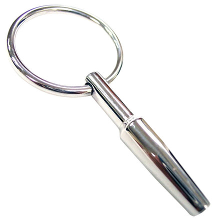 Stainless Steel Penis Probe with Ring- Rouge.