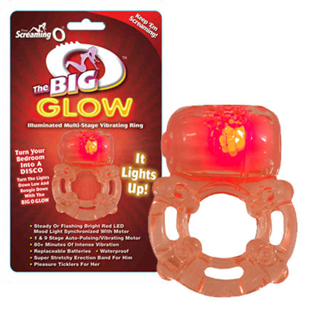 Glow-in-the-dark vibrating cock ring from Screaming O.