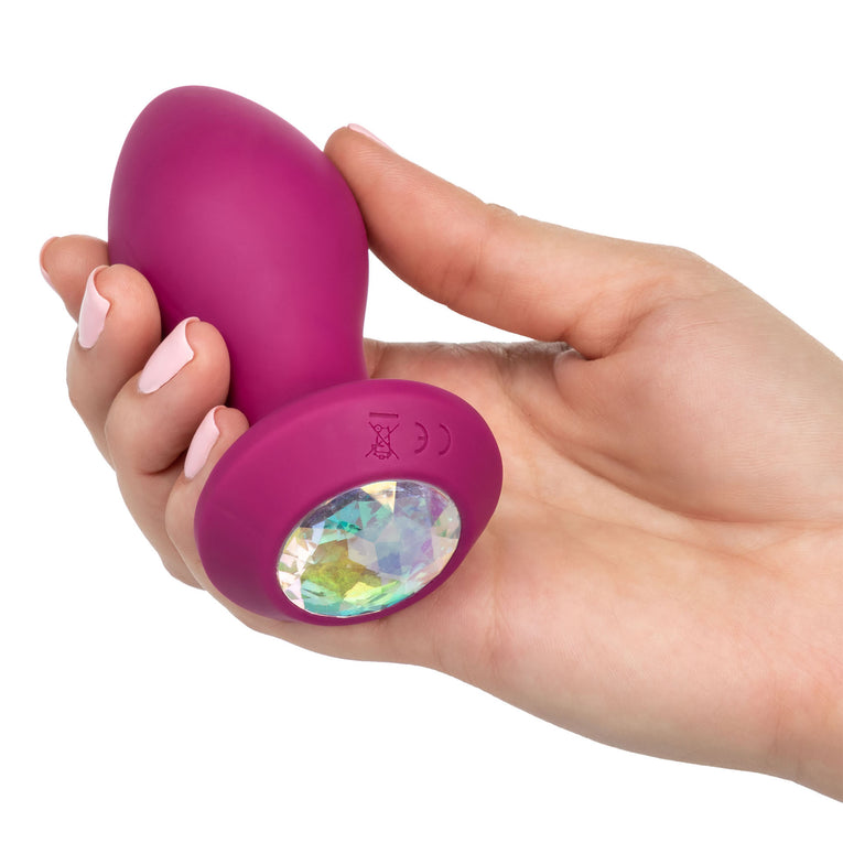Gemstone Butt Plug with Vibrating Functions.