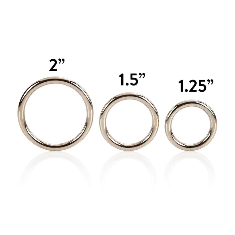 Set of 3 Silver Rings