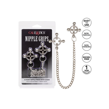 Chain Nipple Press with 4-Point Grips.