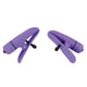Purple Vibrating Nipple Clamps with Adjustable Tension - Nipplettes