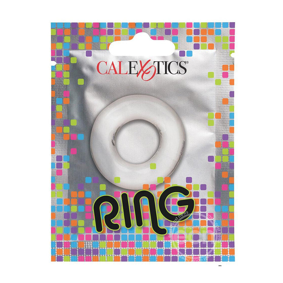 Clear Foil Cock Ring in a pack.