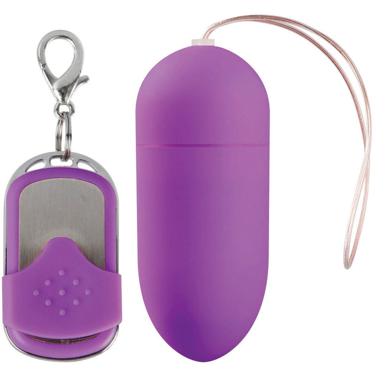 Big Purple Remote-Controlled Vibrating Egg - 10 Speeds
