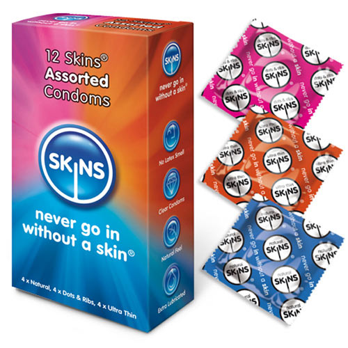 12-Pack Assorted Skins Condoms