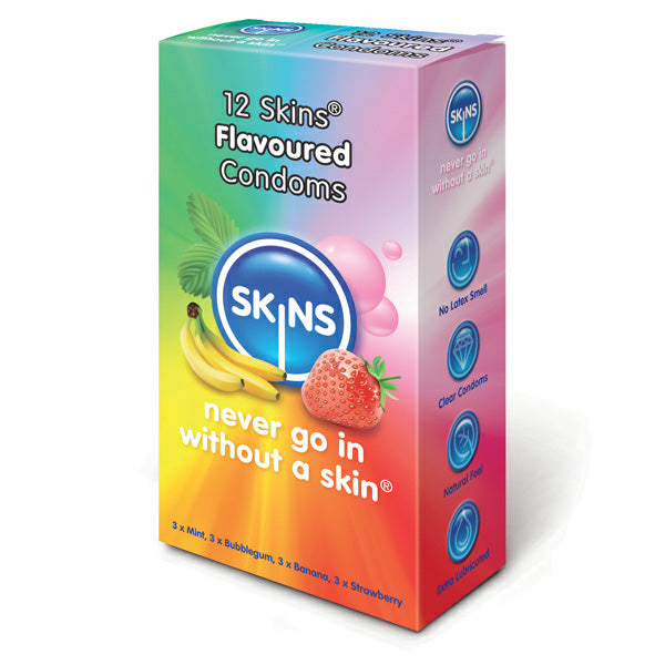 12 Pack Skins Flavoured Condoms.