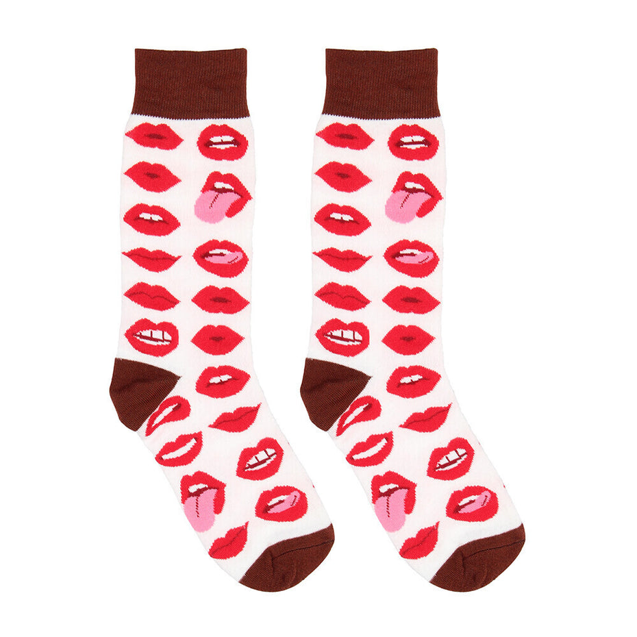 Sexy Lip-Printed Socks (Size 36-41)
