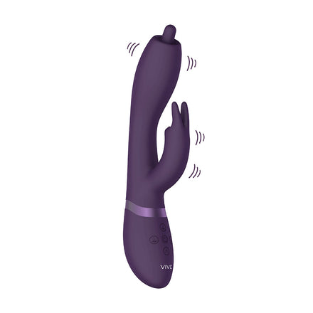 Purple G Spot Rabbit Vibrator by Vive Nilo.