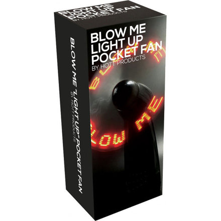 Black LED Pocket Fan - Blow Me