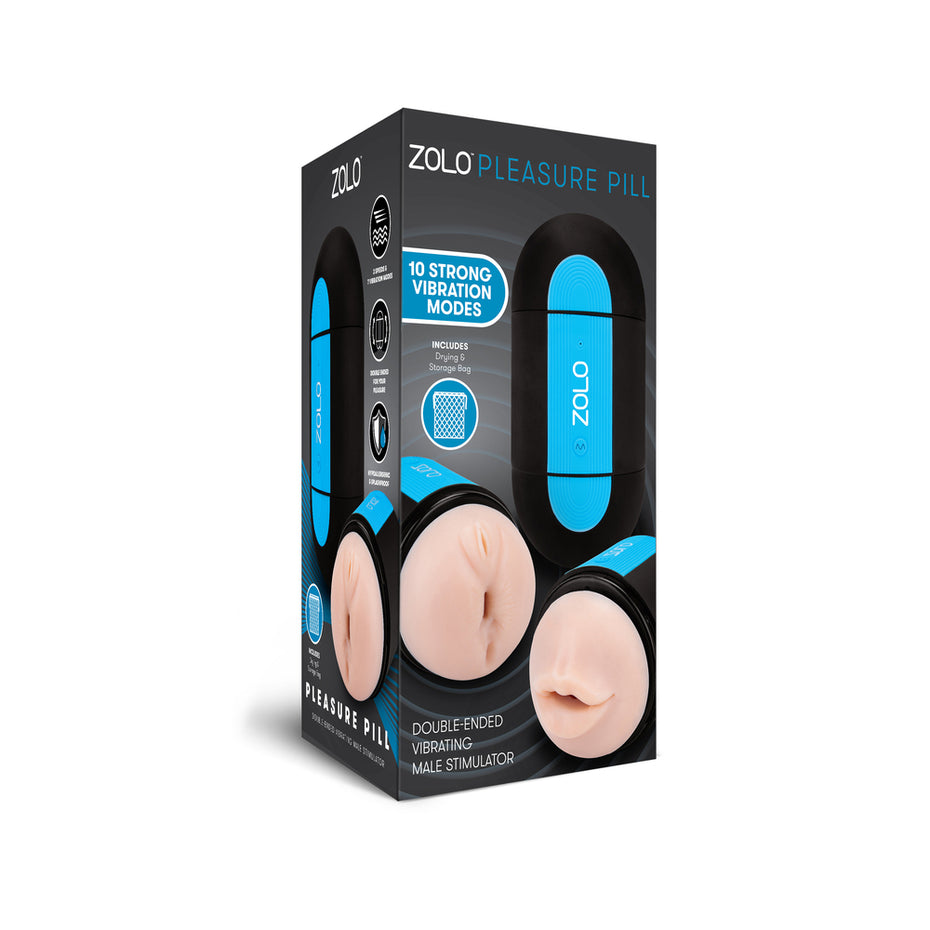 Dual-Ended Vibrating Masturbator from Zolo for Intense Pleasure.