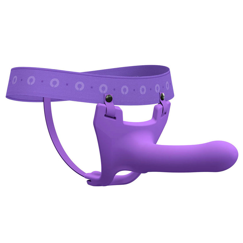 Purple Zoro Silicone Strap-on System 5.5 with Waistbands.