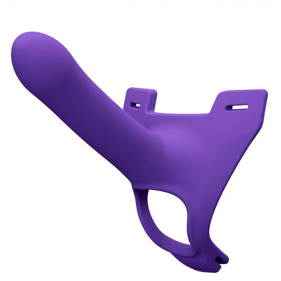 Purple Zoro Silicone Strap-on System 5.5 with Waistbands.