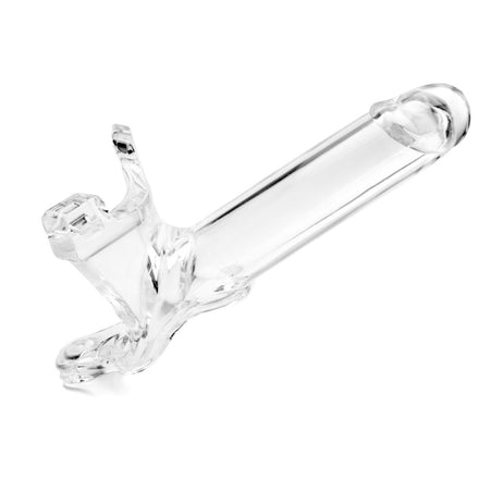 Clear 6-Inch Silicone Hollow Strap-On from PerfectFit Zoro Knight
