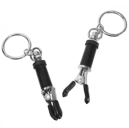 Barrel Nipple Clamps with Bondage Ring.