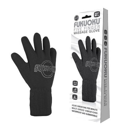 Right Hand Fukuoku Vibration Massage Glove with Five Fingers