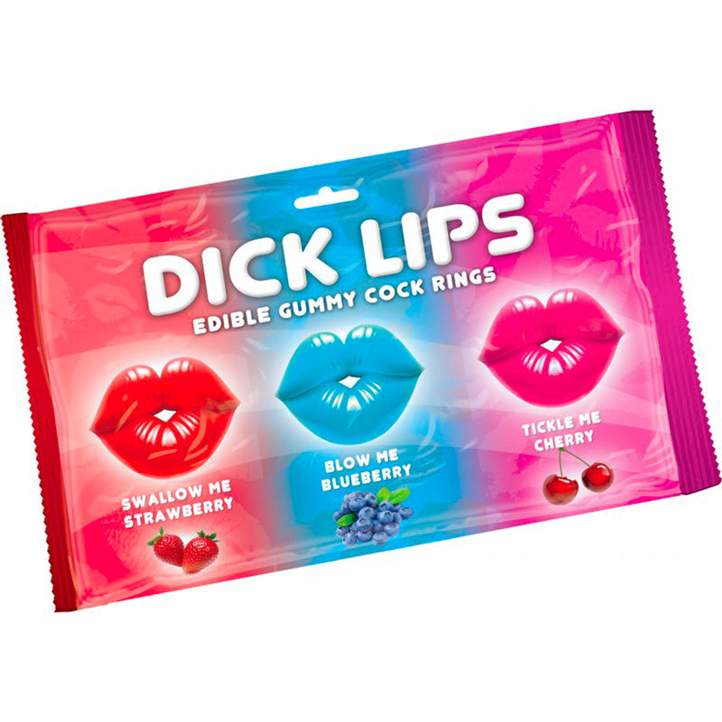 Edible Gummy Cock Rings with a Twist of Dick Lips.