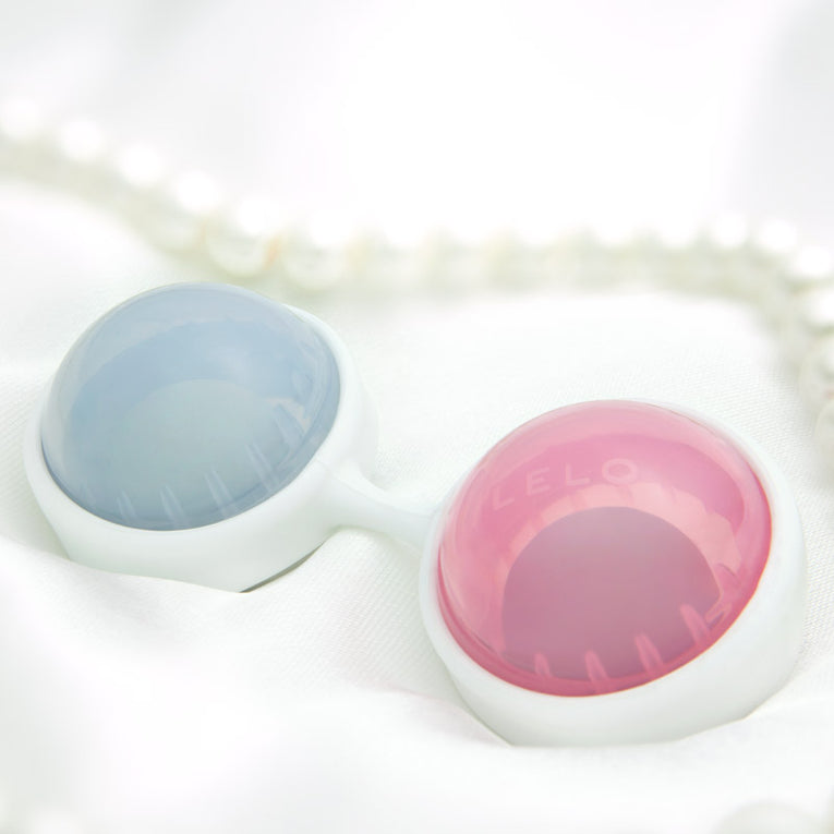 Mini Pink and Blue Lelo Luna Beads for Women.