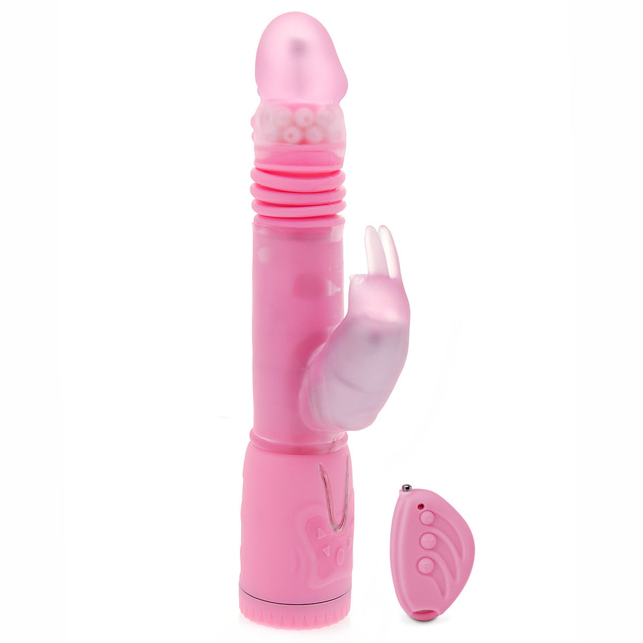 Thrusting Rabbit Pearl Vibrator with Remote Control.