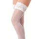 White Floral Lace Top HoldUp Stockings.