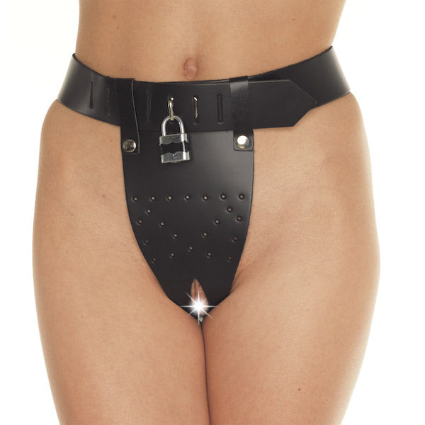 Chastity Brief made of Leather