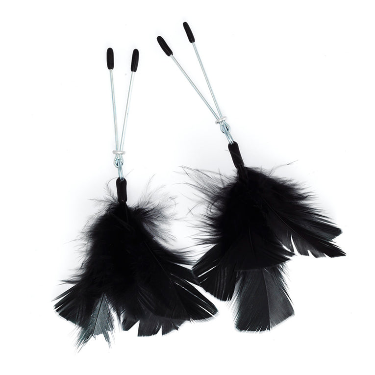 Feather Nipple Clamps in Black